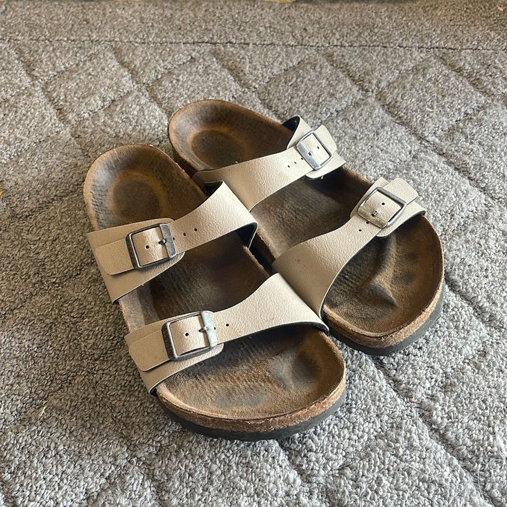 Birkenstock Arizona Vegan Leather Stone 38